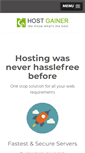 Mobile Screenshot of hostgainer.com